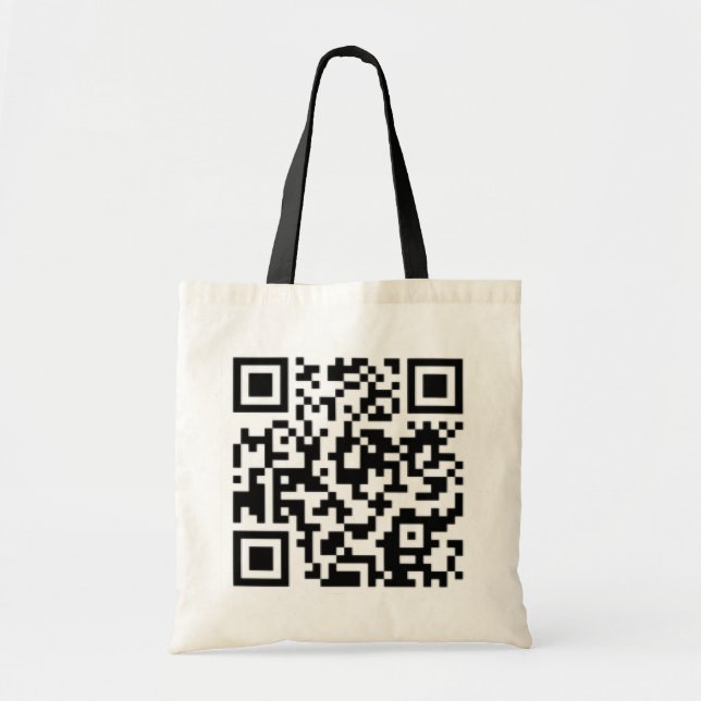 Tote Bag Conception Fourre-tout de code de QR : Meilleur (Devant)