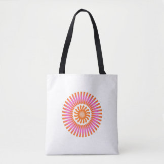 Tote Bag Conception géométrique abstraite de soleil en spir