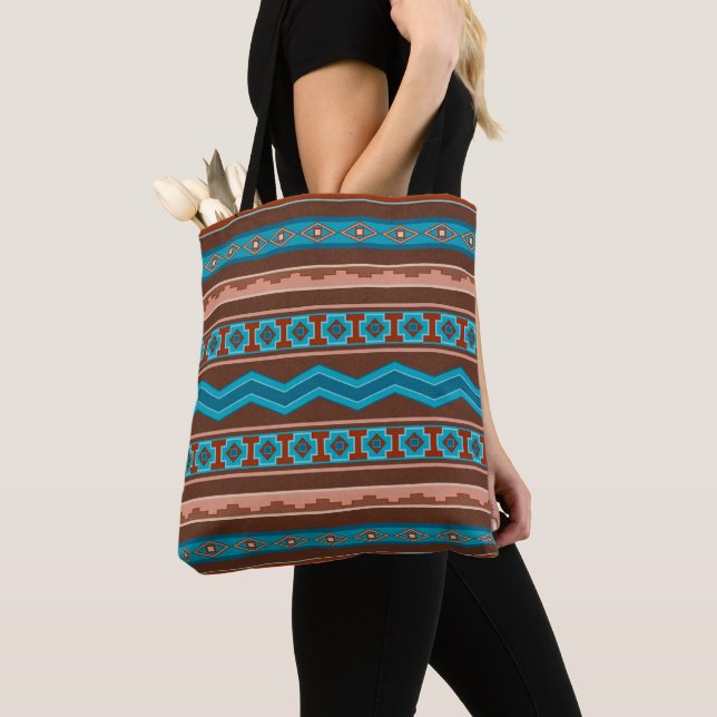 Tote Bag Conception géométrique de Cameron Gorge de style s (De près)