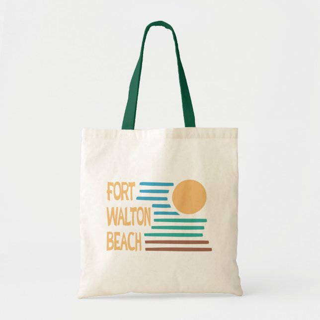 Tote Bag Conception géométrique de Fort Walton Beach (Devant)
