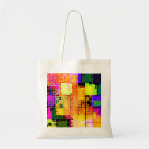 Tote Bag Conception géométrique et multicolore
