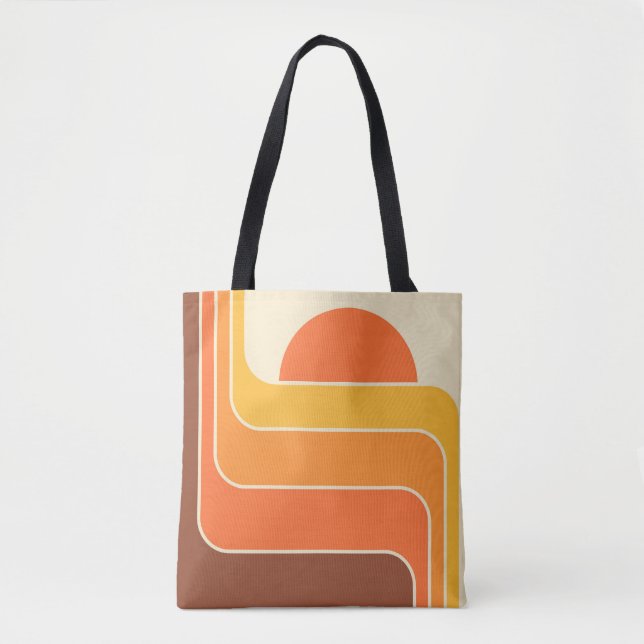 Tote Bag Conception géométrique rétro (Devant)