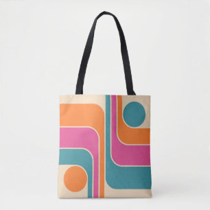 Tote Bag Conception géométrique rétro moderne
