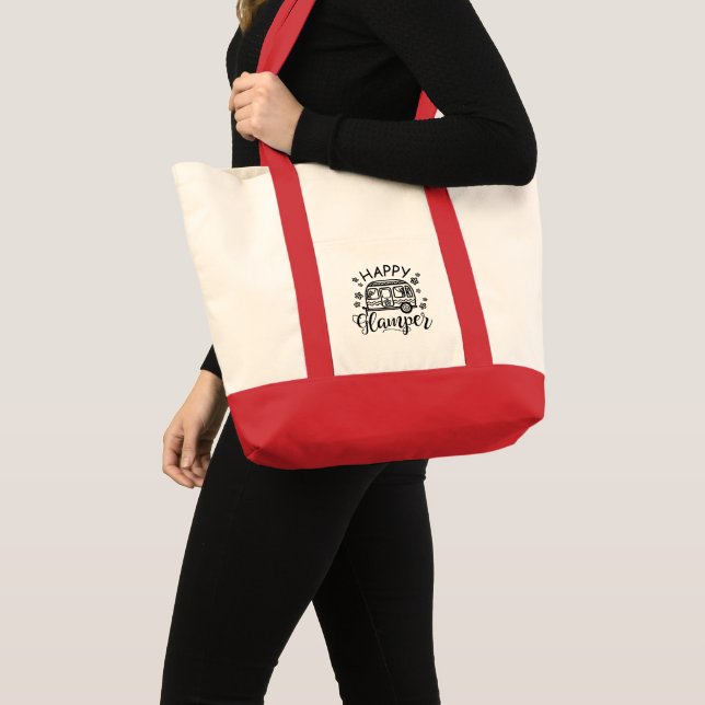 Tote Bag Conception Happy Glamper (Devant (produit))