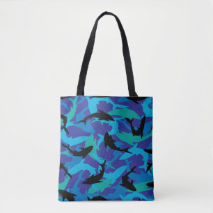 Tote Bag Conception illustrée de requins