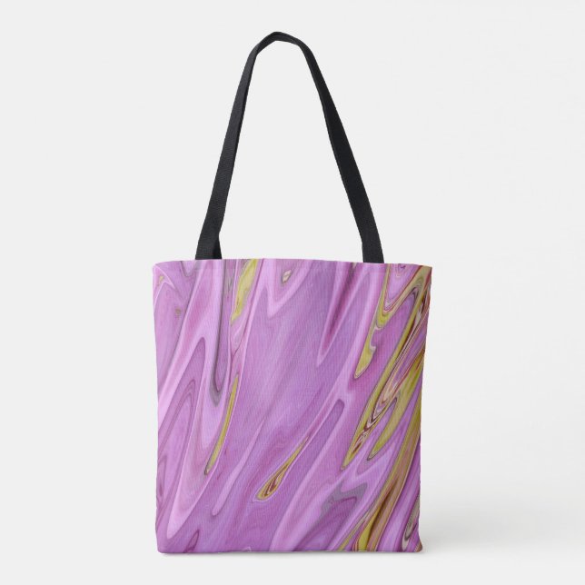 Tote Bag Conception liquide violette (Dos)