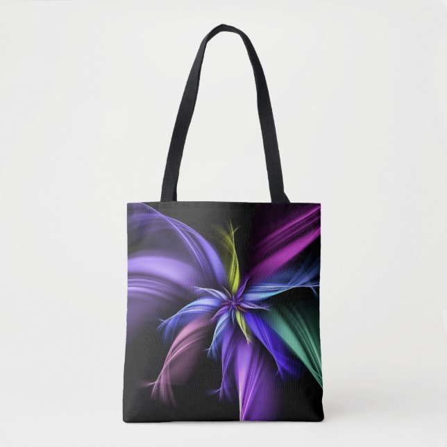 Tote Bag Conception mauve et bleue (Devant)