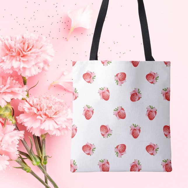 Tote Bag Conception moderne de la fraise mûre (Créateur téléchargé)