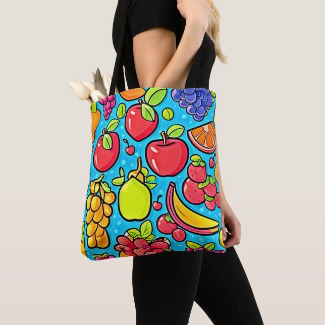 Tote Bag Conception Motif fruitée (De près)