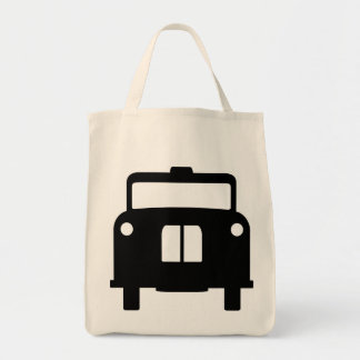 Tote Bag Conception noire de taxi/cabine de Londres