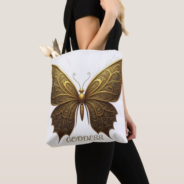 Tote Bag Conception papillon déesse (De près)