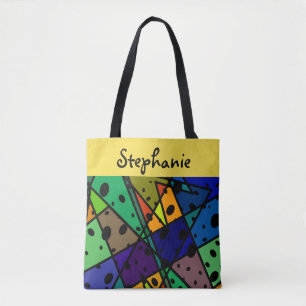 Tote Bag conception personnalisée fourre-tout abstrait