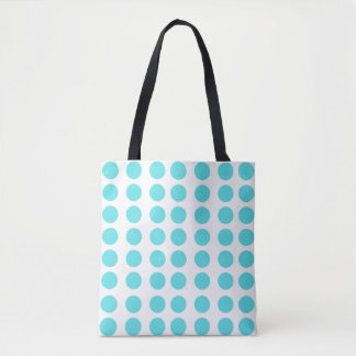 Tote Bag Conception Pois Aqua