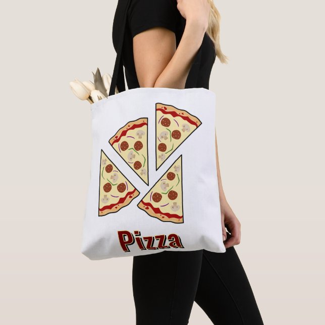 Tote Bag Conception pour les amateurs de pizza (De près)