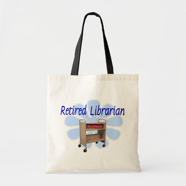 Tote Bag conception retirée de chariot de livre de (Devant)