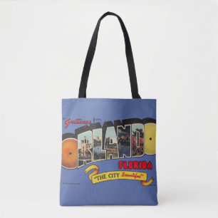 Tote Bag Conception Rétro Vintage Orlando Floride