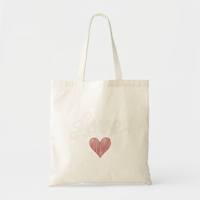 Tote Bag Conception Romantique de Typographie Minimaliste C (Devant)
