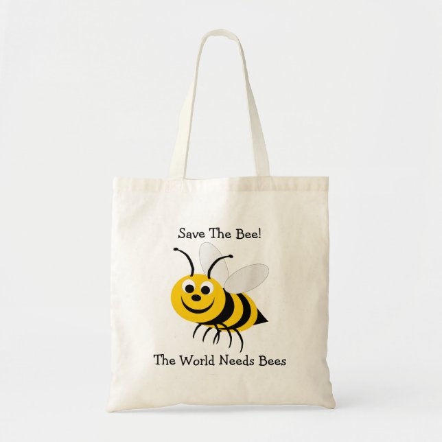 Tote Bag Conception Sauver L'Abeille (Devant)