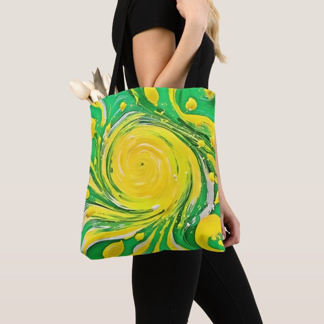 Tote Bag Conception Tornade Citron (De près)