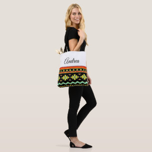Tote Bag Conception tribale lumineuse personnalisée