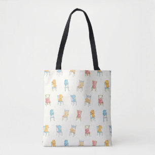 Tote Bag Concerne le motif de chaises