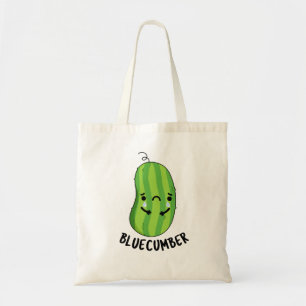 Tote Bag Concombre bleu Funny Sad Veggie Cucumber Pun