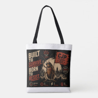 Tote Bag Conçu pour survivre, Né pour résister Graphique de