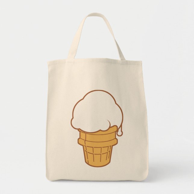 Tote Bag Cône de crème glacée (Devant)