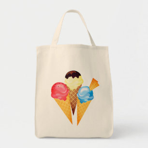 Tote Bag Cone de crème glacée - Épicerie Fourre-tout
