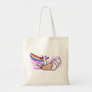 Tote Bag Cône de glace à la licorne arc-en-ciel