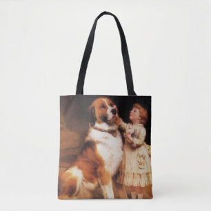 Tote Bag Confiance de Charles Burton Barber, Saint Bernard 