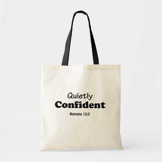 Tote Bag Confiance tranquille (Devant)