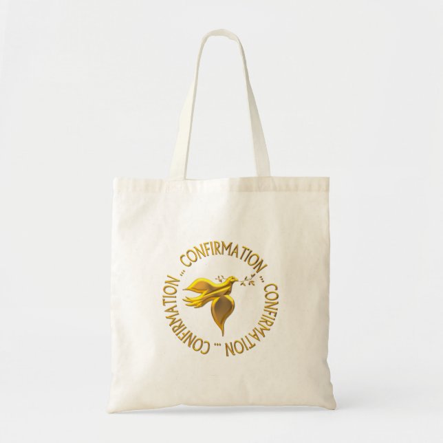 Tote Bag Confirmation en or et Holy Spirit (Devant)