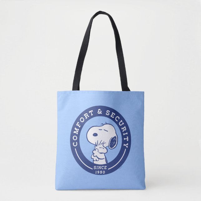 Tote Bag Confort et sécurité | Snoopy & Woodstock Hug (Devant)