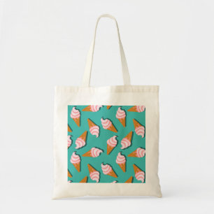 Tote Bag Congés gaufres crème glacée et motif de yaourt con