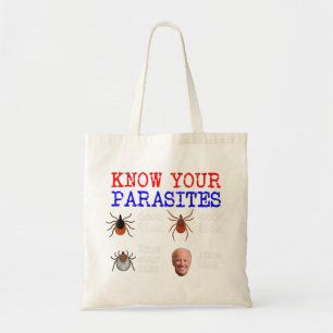 Tote Bag Connaissez Vos Parasites Lunatick Anti Joe Biden.p