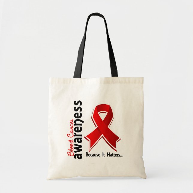 Tote Bag Conscience 5 de Cancer de sang (Devant)