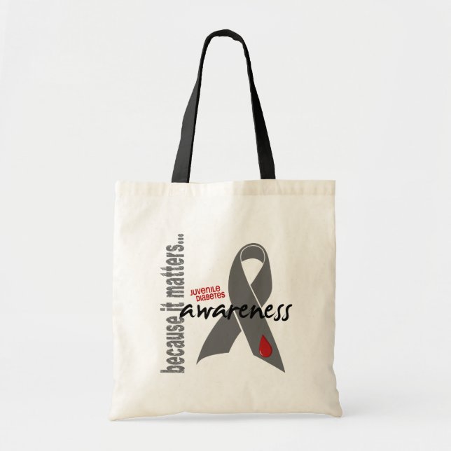 Tote Bag Conscience de diabète de type 1 (Devant)