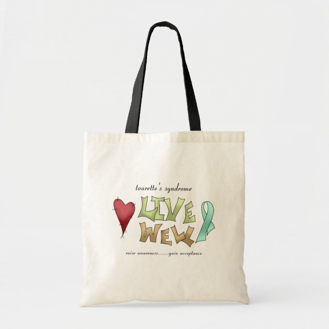 Tote Bag Conscience de syndrome de la Tourette (Devant)