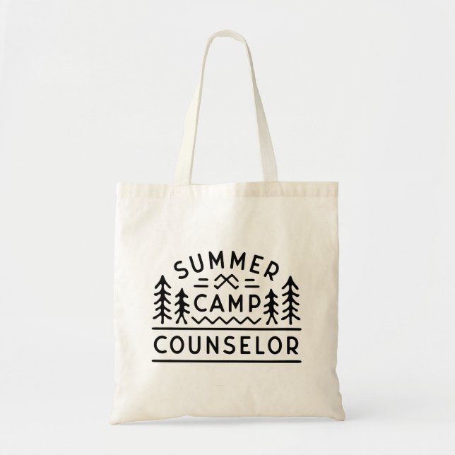 Tote Bag Conseiller du camp d'été esthétique (Devant)