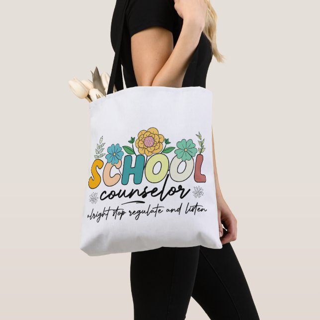 Tote Bag Conseiller scolaire Arrêtez de réglementer et d'éc (De près)