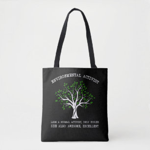 Tote Bag Conservation de la nature par l'activiste De l'env