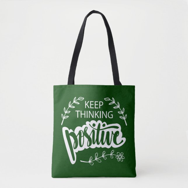 Tote Bag Conserver la pensée positive (Devant)
