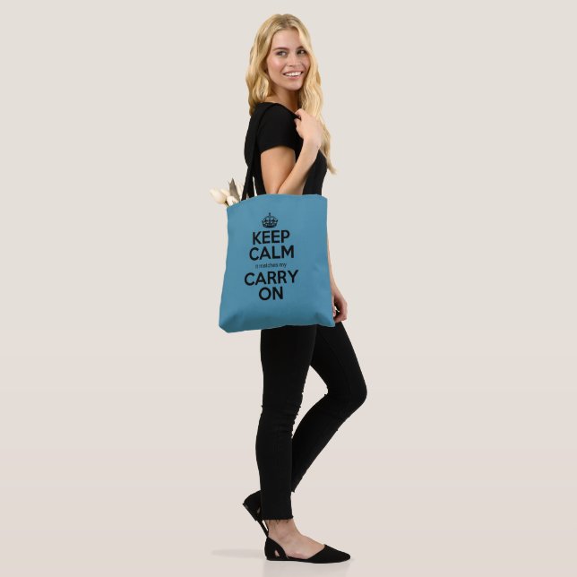 Tote Bag Conserver le calme il correspond à mon carry drôle (Sur le modèle)