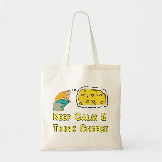 Tote Bag Conserver un pistolet à fromage au calme (Devant)