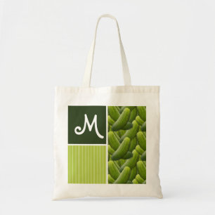 Tote Bag Conserves au vinaigre vertes ; Motif de conserves