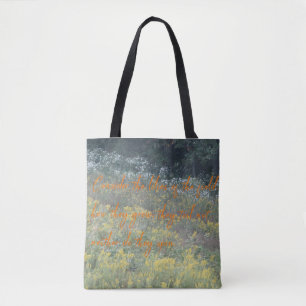 Tote Bag Considérons les fleurs glorieuses du champ sur un