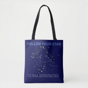 Tote Bag Constellation Coma Berenices de l'hémisphère Nord