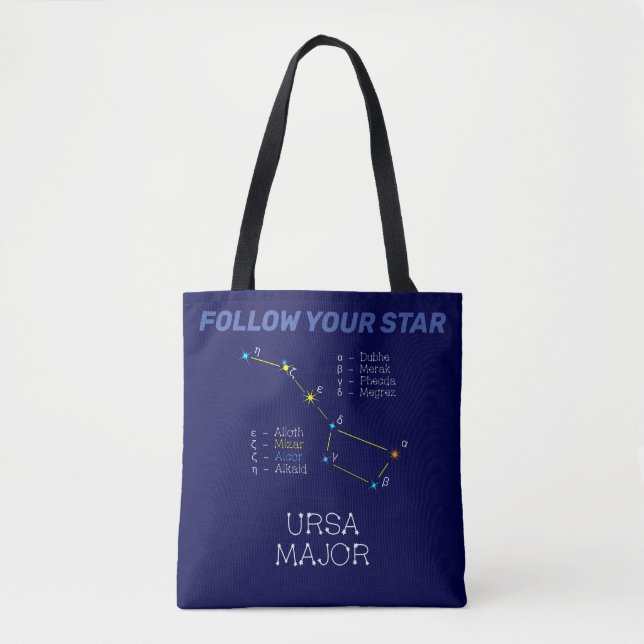 Tote Bag Constellation Ursa major (Devant)