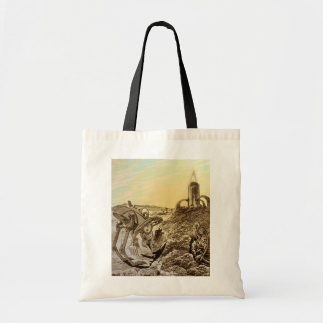 Tote Bag Construction de planètes d'aliens de science-ficti (Devant)